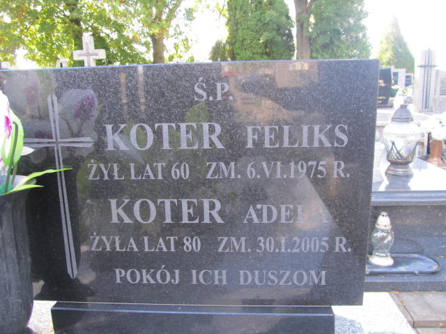Adela Koter  Kurów - Grobonet - Wyszukiwarka osób pochowanych