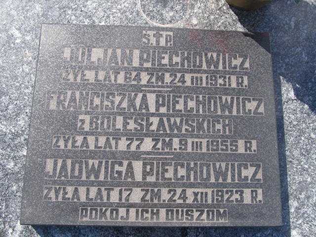 Jadwiga Piechowicz Kurów - Grobonet - Wyszukiwarka osób pochowanych