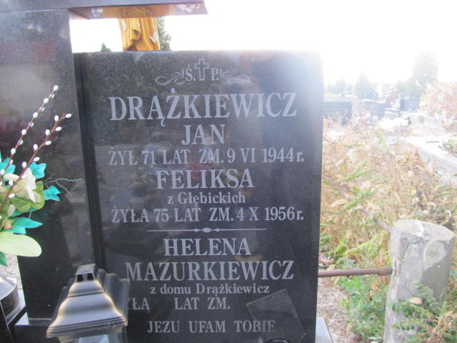 Feliksa Drążkiewicz Kurów - Grobonet - Wyszukiwarka osób pochowanych