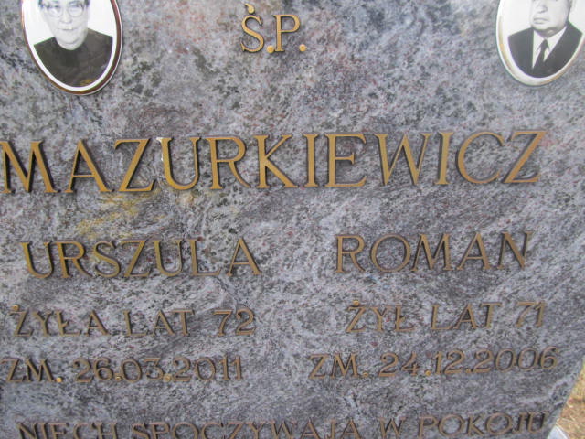 Roman Mazurkiewicz Kurów - Grobonet - Wyszukiwarka osób pochowanych