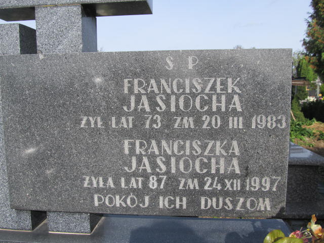 Franciszka Jasiocha Kurów - Grobonet - Wyszukiwarka osób pochowanych