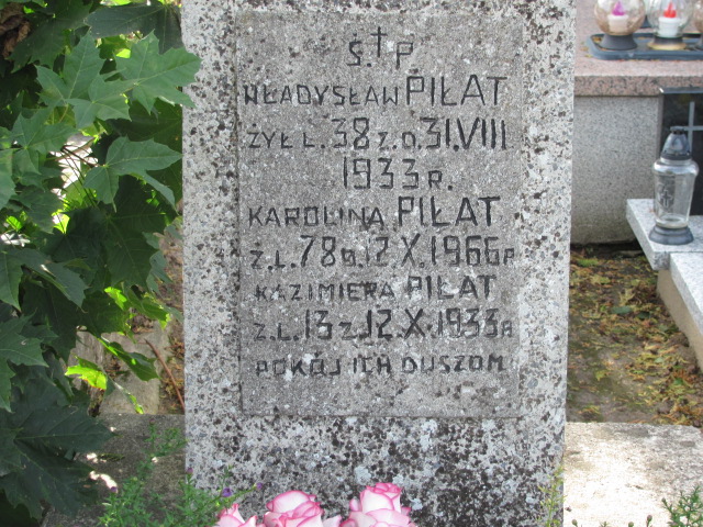 Karolina Piłat Kurów - Grobonet - Wyszukiwarka osób pochowanych