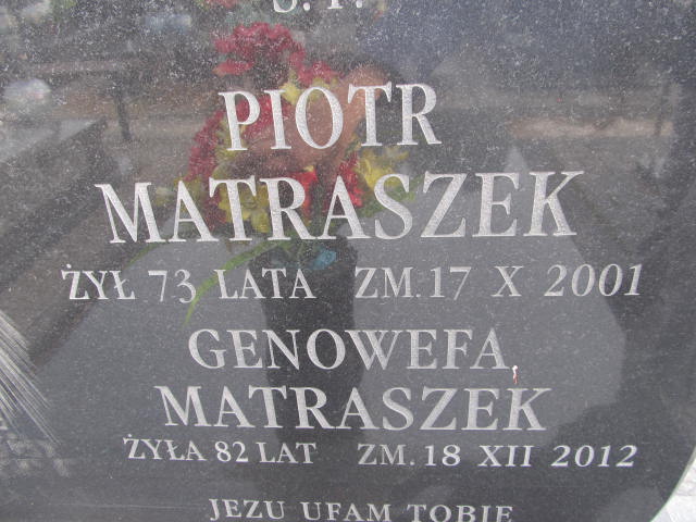 Genowefa Matraszek Kurów - Grobonet - Wyszukiwarka osób pochowanych