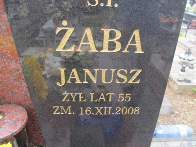 Janusz Żaba Kurów - Grobonet - Wyszukiwarka osób pochowanych