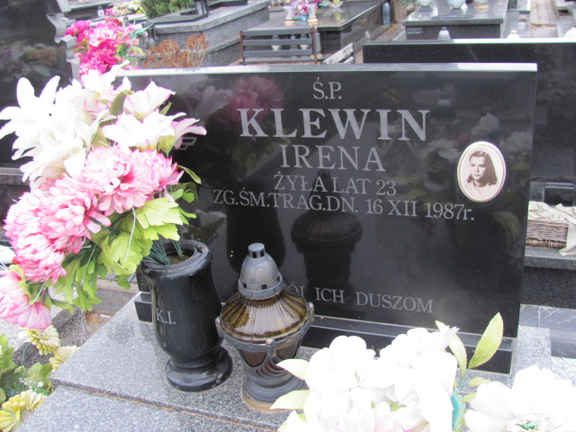 Irena Klewin Kurów - Grobonet - Wyszukiwarka osób pochowanych